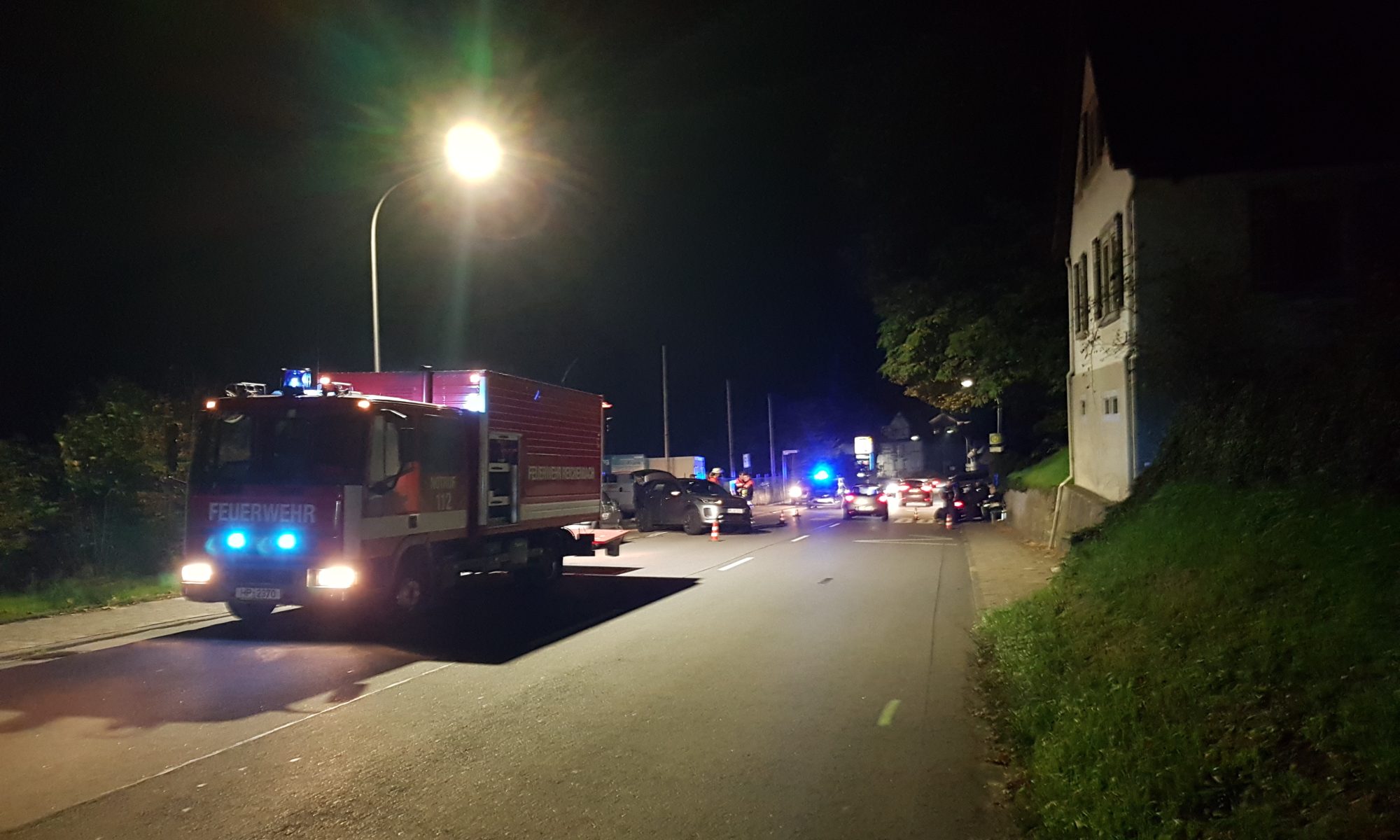 Einsatz bei VU auf B47 am 25.10.2022