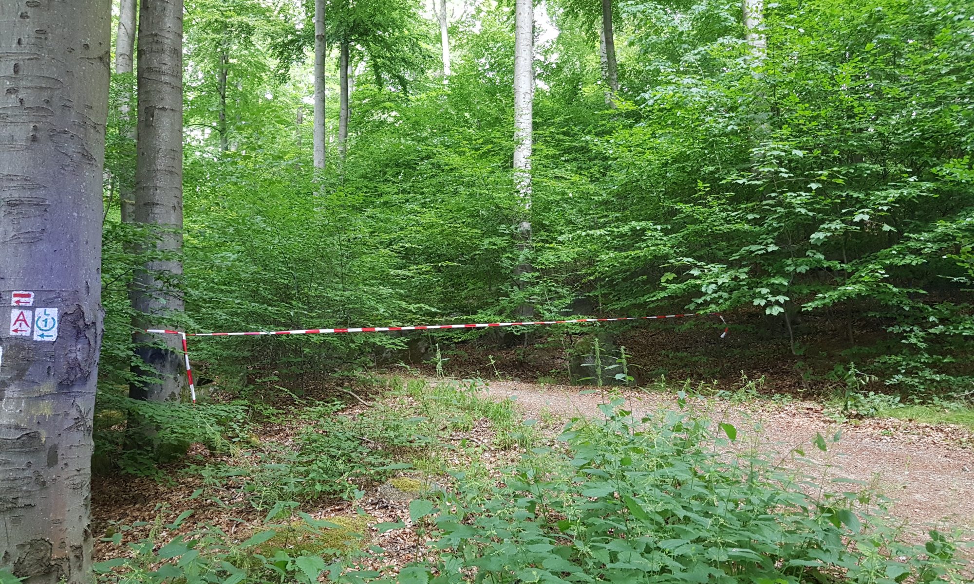 Einsatz 22.07.2023, gesperrter Wanderweg