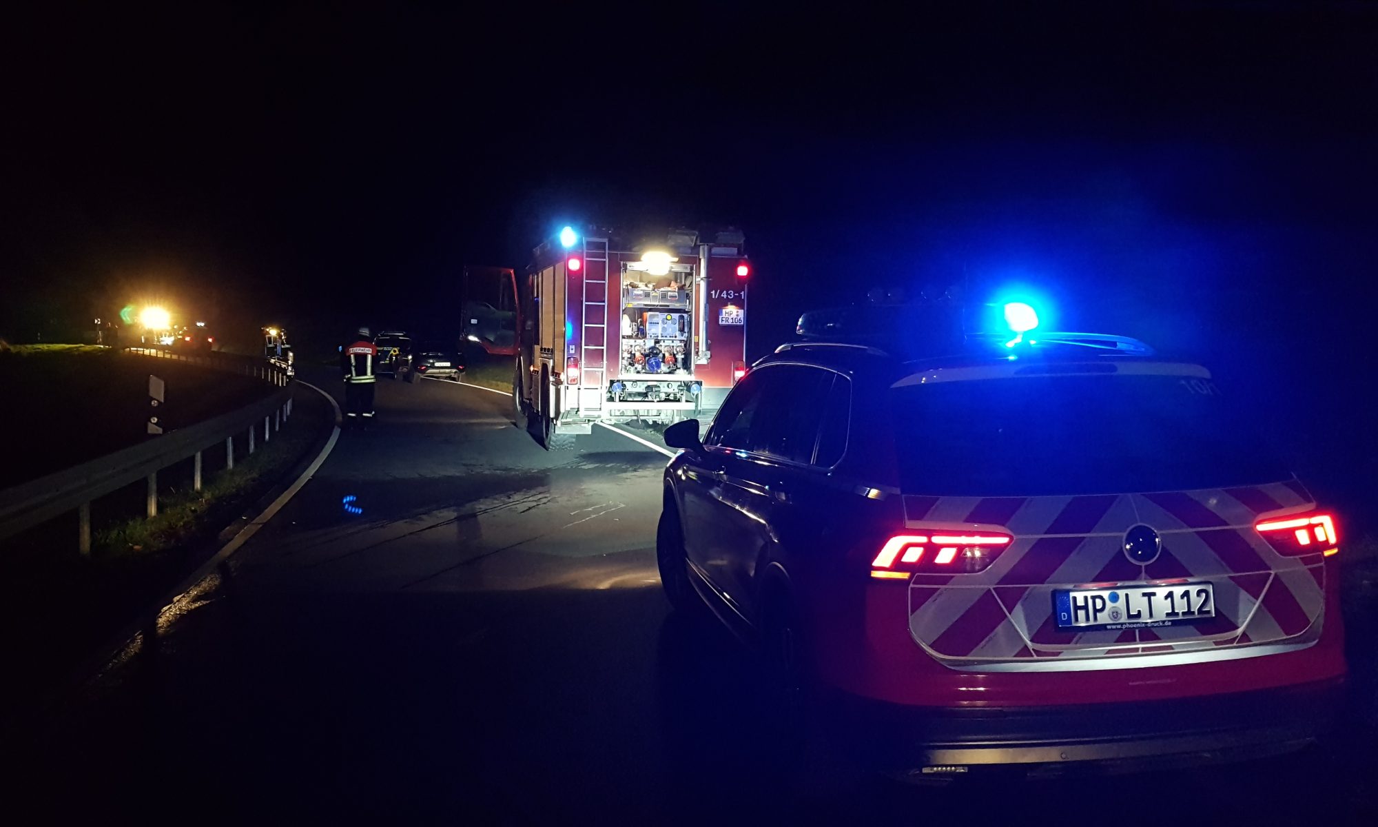 Einsatz 19.12.2024 - Gestürzter Radfahrer - Ausleuchten der Unfallstelle