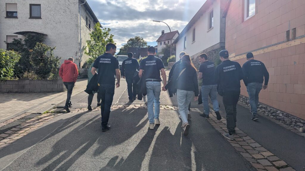 150 Jahre FF Reichenbach im Spessart - Auf dem Weg zum Festplatz
